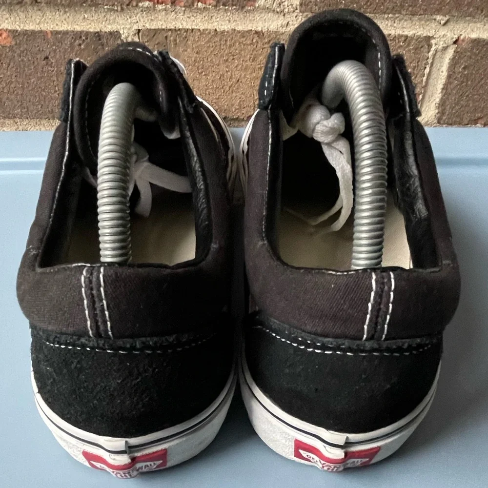 Vans Off The Wall Black And White Suede Sneakers - Picture 4 of 10